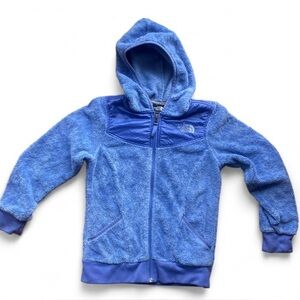 The North Face Full zip hoodie fuzzy size small 7-8